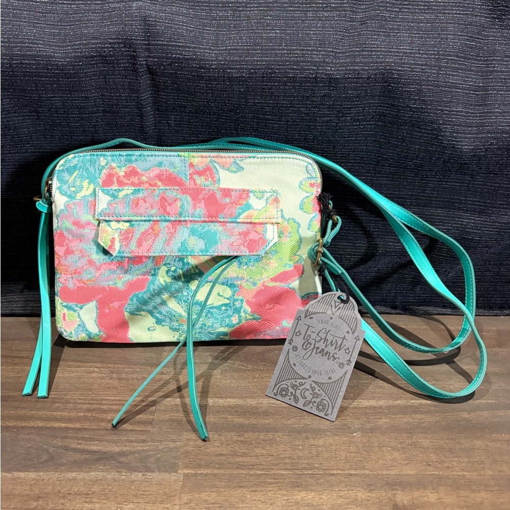 Rare Tshirt & Jeans Vibrant Floral Crossbody Bag